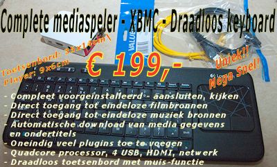 XBMC media speler kant en klaar